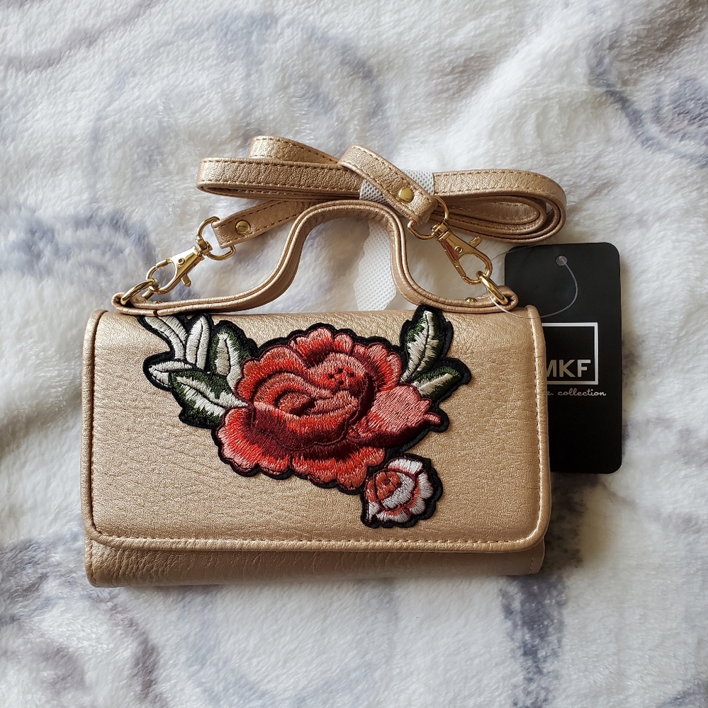 Golden clutch wallet - Picture 2 of 9